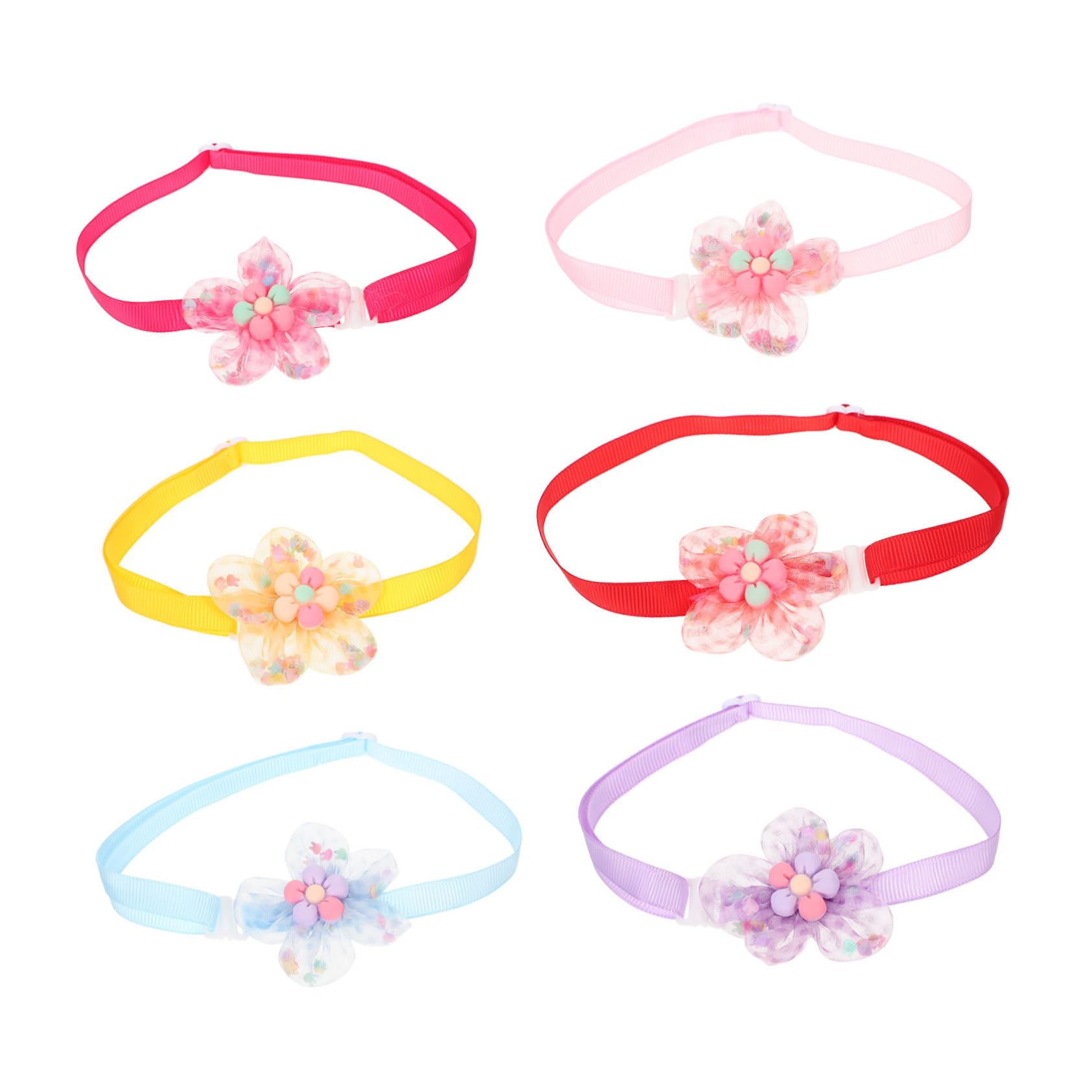 Happyyami 30pièces Collier pour Petits Chiens Et Chats avec Fleurs Confortable Et Décoratif De Accessoire Mignon pour Fêtes Et Occasions Spéciales