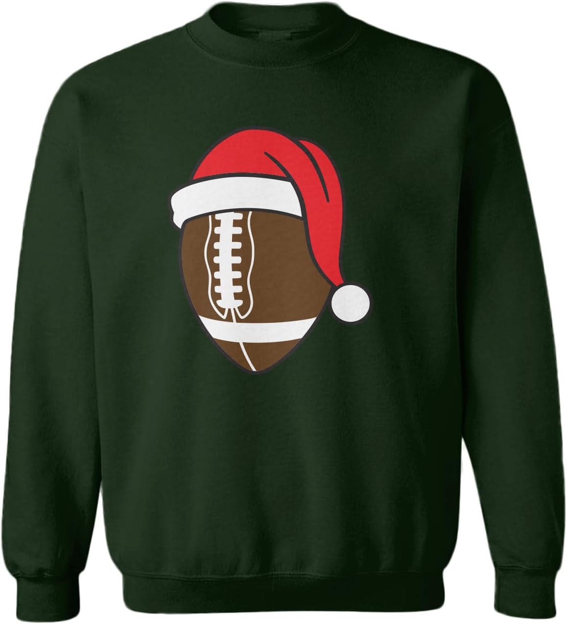Tcombo Football Santa Claus Hat - Christmas Toddler Fleece Crewneck Sweater