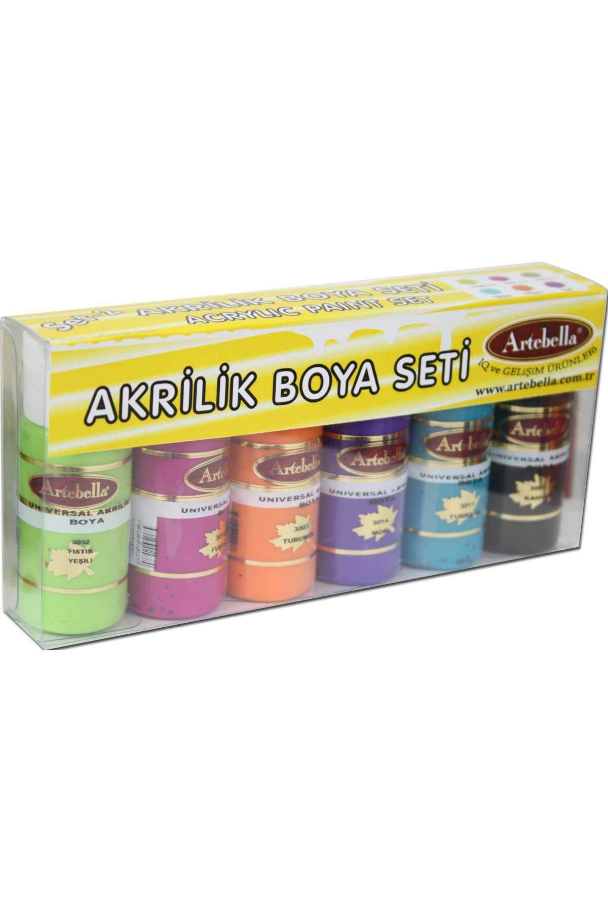 Artebella ABS20030 uniwersalny zestaw farb akrylowych 6-02 30CC