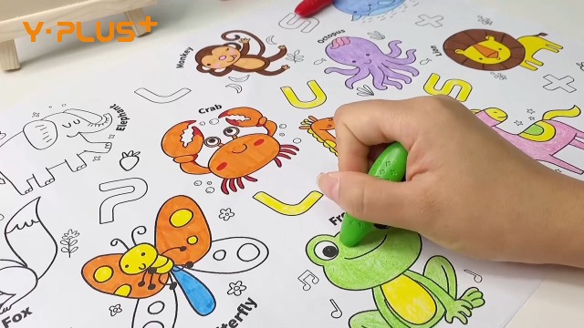 YPLUS Pastelli Arachidi e Macarons per Bambini: 24 Pastelli Non Tossici, Facili da Tenere, Lavabili e Sicuri. Forniture Artistiche per Colorare ideali per i più Piccoli