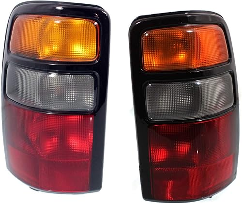 KarParts360 Par de luces traseras Chevy Tahoe 2004 2005 2006 lado del conductor y del pasajero para GM2800170 GM2801170  15832091, 15832092