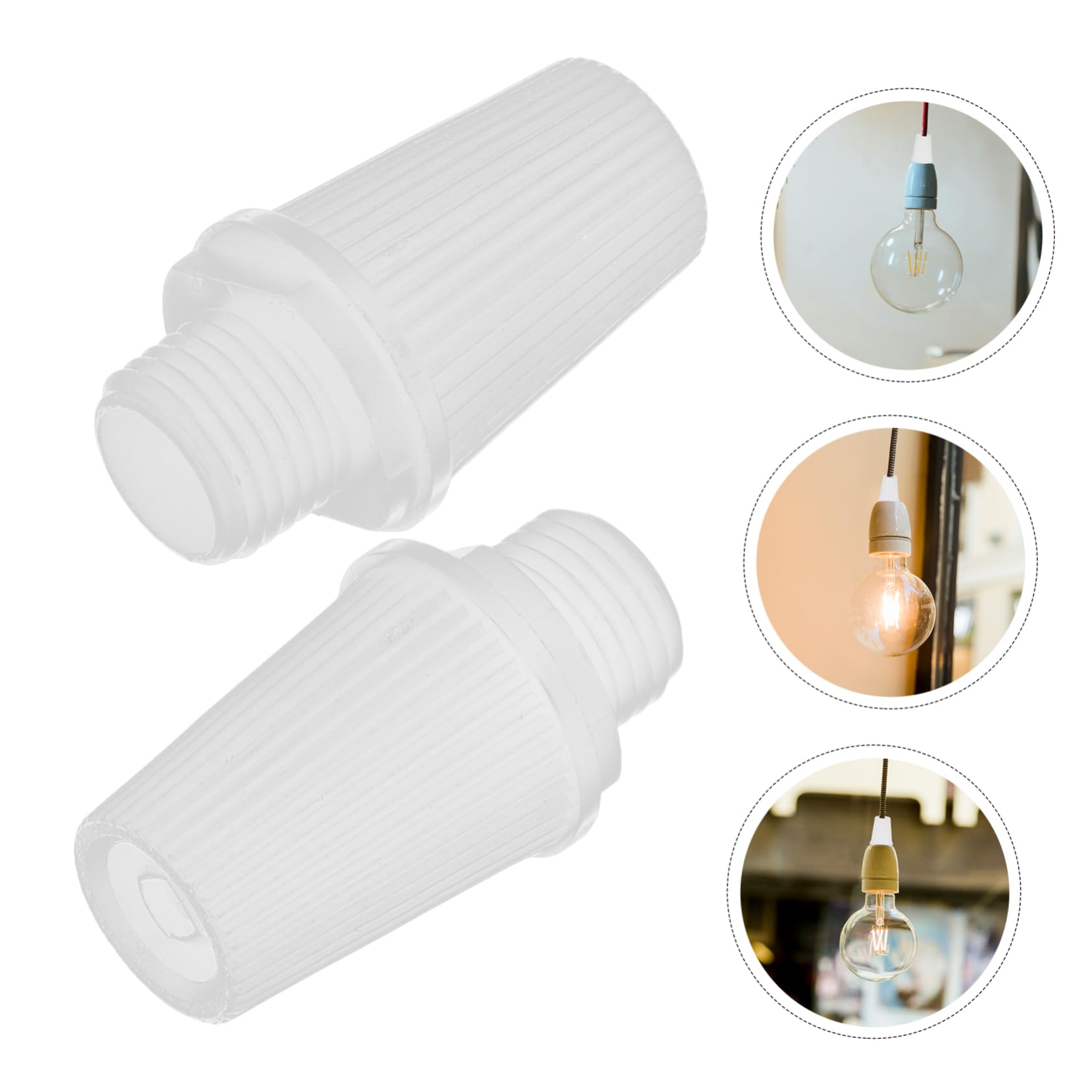 Morsetti Per Cavi In Plastica - 50 Pezzi, Per Fissare Fili Di Lampade A Sospensione, Antistrappo, Facili Da Installare (Trasparenti)