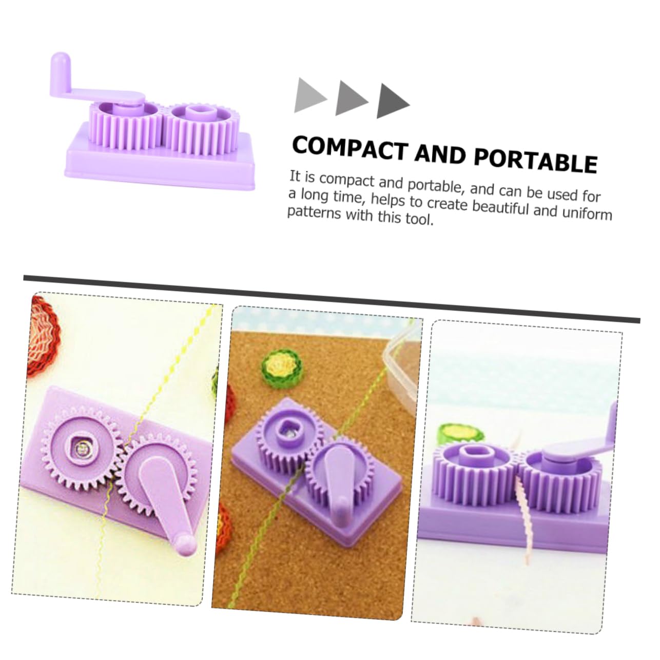 DOITOOL 5 Piezas Estilo de onda Elaboración partidos artesanía laminación ranurado kit de quilling de papel herramienta de pluma herramienta de quilling manual el plastico Violeta