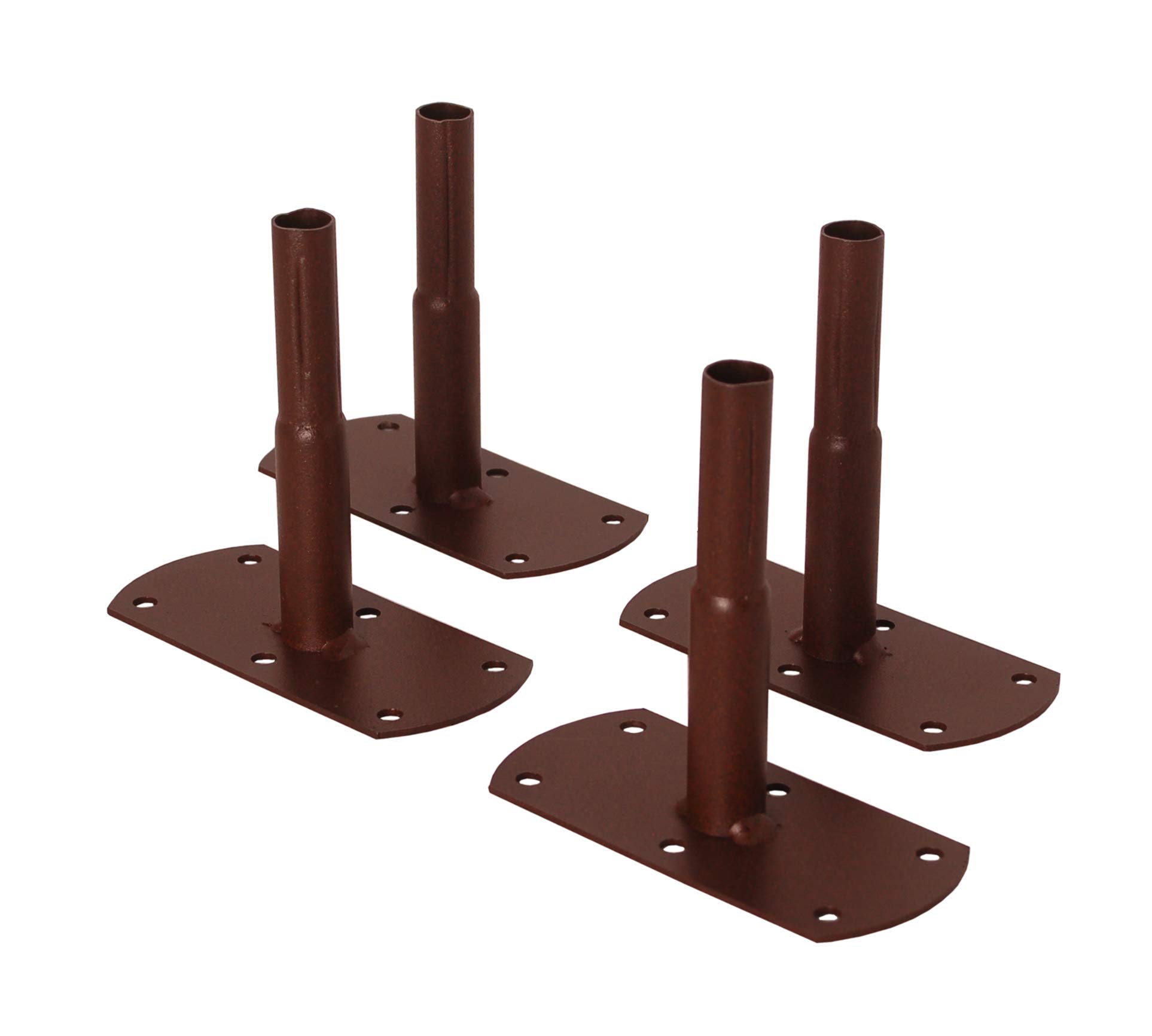 Louis Mill 3316 Pack of 4 Tube Legs Round Screw Metal Iron Antique 13 x 6 x 12 cm