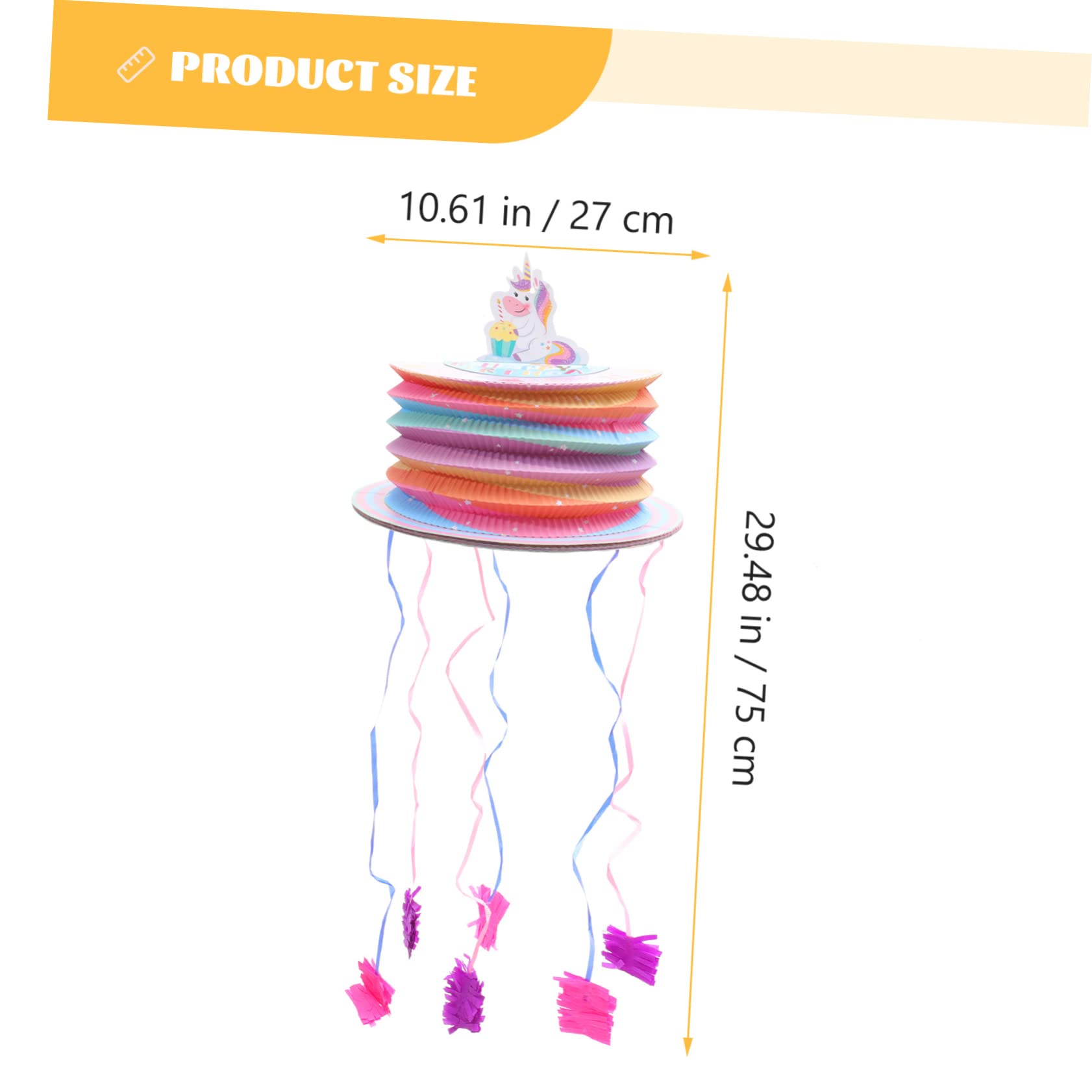 Festive Unicorn for Parties Creative Pull String Game Decoration Photo Prop for Birthdays Celebrations and Festivals Vibrant Color Design