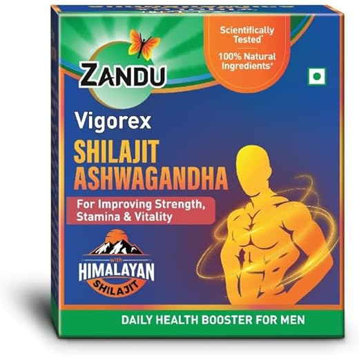 Zandu Vigorex Shilajit Ashwagandha Capsule