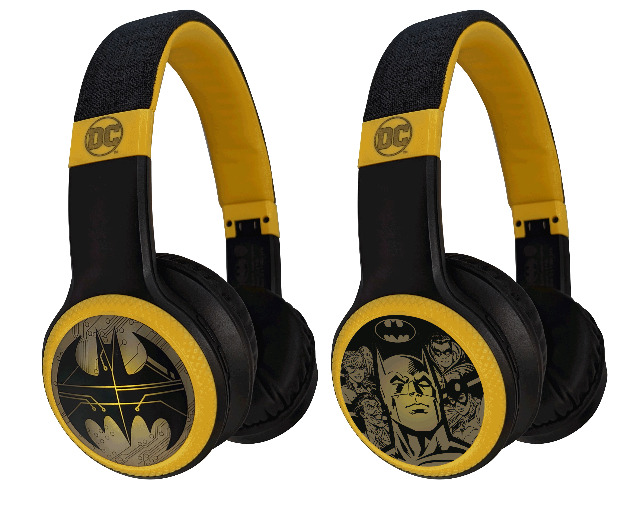 BATMAN DC Bluetooth And Wired Light-Up 2 In 1 Headphones With