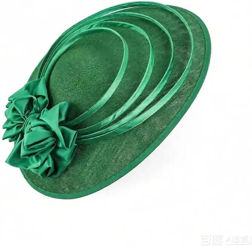 Women's Large Flower Hat Luxury Style for Church Wedding Cocktail Tea Party Balaclava