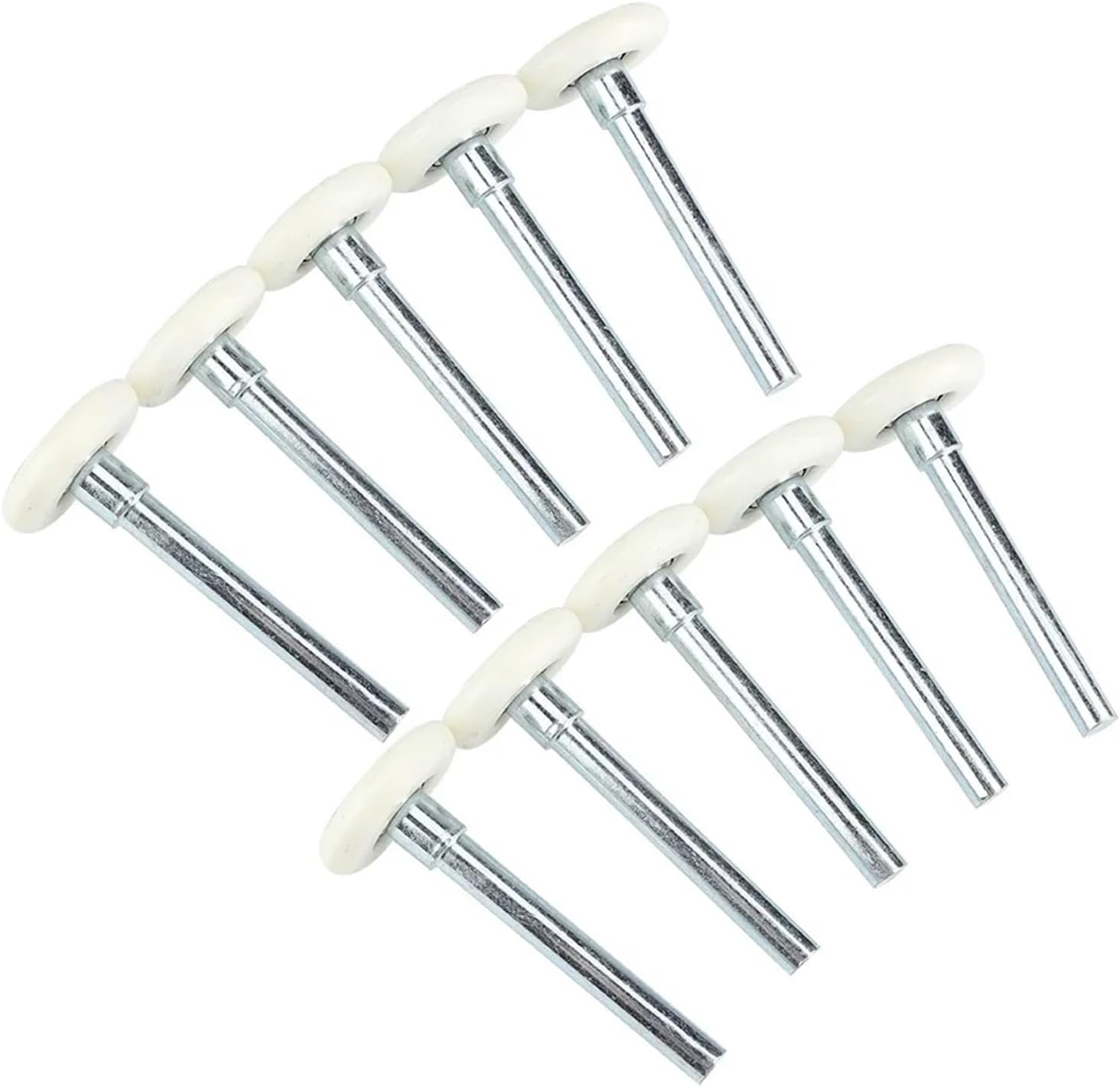 Durability 10PCS Nylon Garage Roller Sectional Replacement Bearing Wheel Quiet for Smooth and Enduring Track