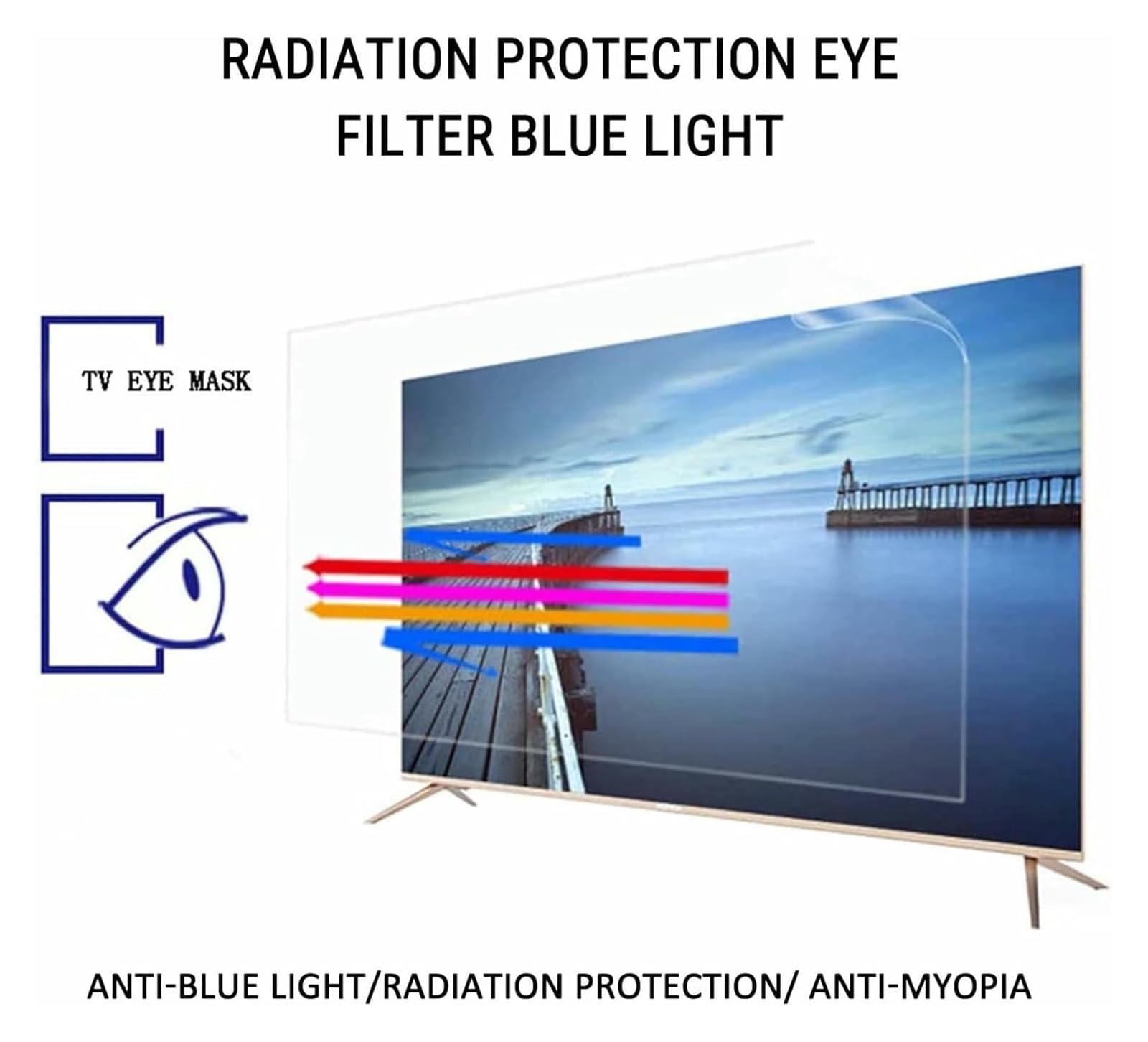 Matte Displayschutzfolien für Laptops, Matte, blaue Licht blockierende TV-Bildschirmabdeckung
