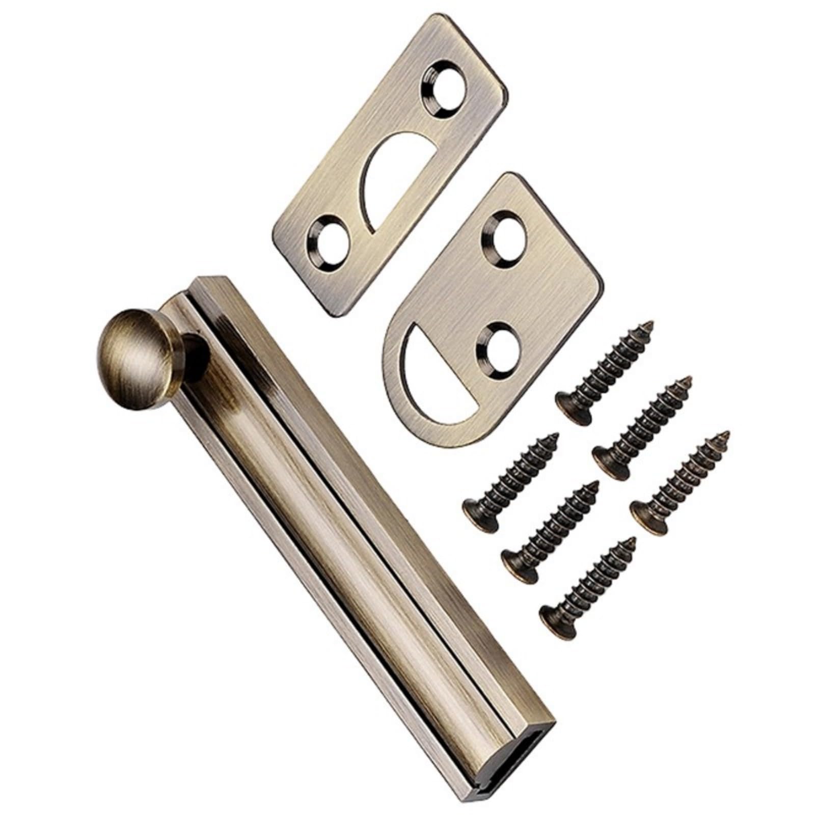 Bathroom Home Security Barn Slide Latches Door Bolt Concealed for Enhanced Doors Security Metal Concealed