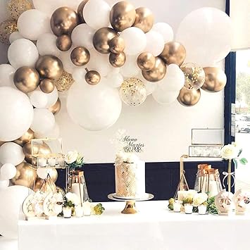 Aoccy Black/White (Optional) DIY Balloon Garland Arch Kit Wedding Birthday Anniversary Graduation Party Decoration DIY Tool Set