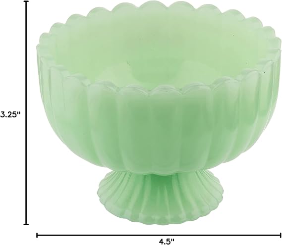 Tablecraft HJ453 Sundae Dish, 4.5 x 4.5 x 3.25, Green