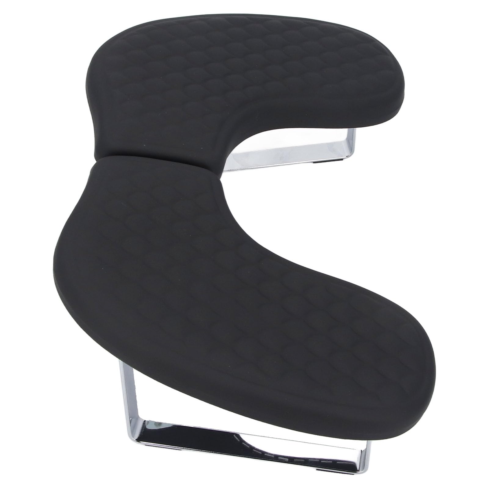 Cryfokt Reposabrazos para Uñas Cojín de PU Suave en Forma de U para una Cómoda Experiencia de Manicura en Casa o Salón 2 Unidades (BLACK)