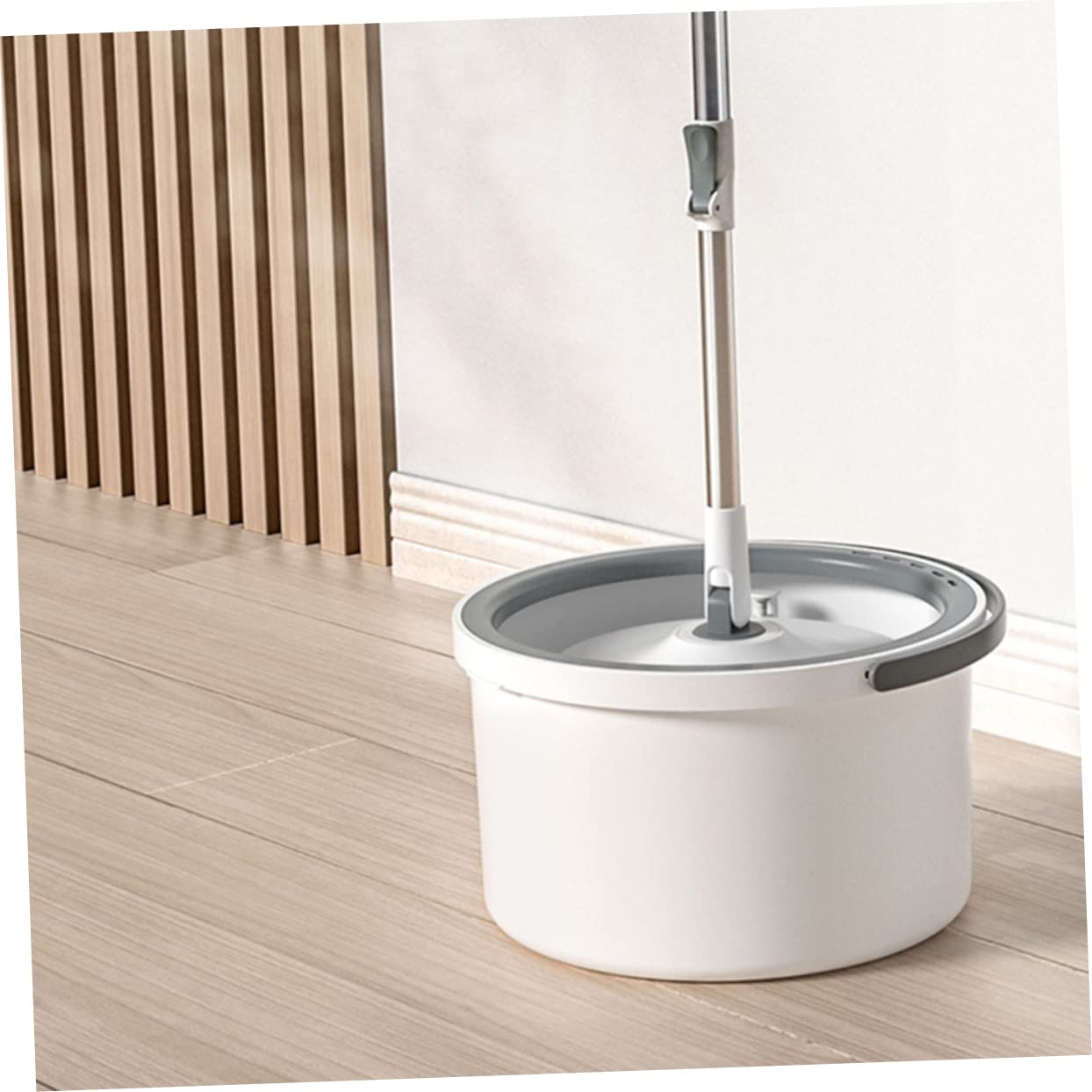 Fregona Rotativa Cabezal Giratorio Trapeador para Pisos y Azulejos Mango