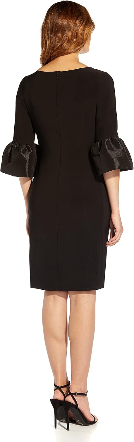 Adrianna Papell Womens Short Draped Jersey Dress - Image 2