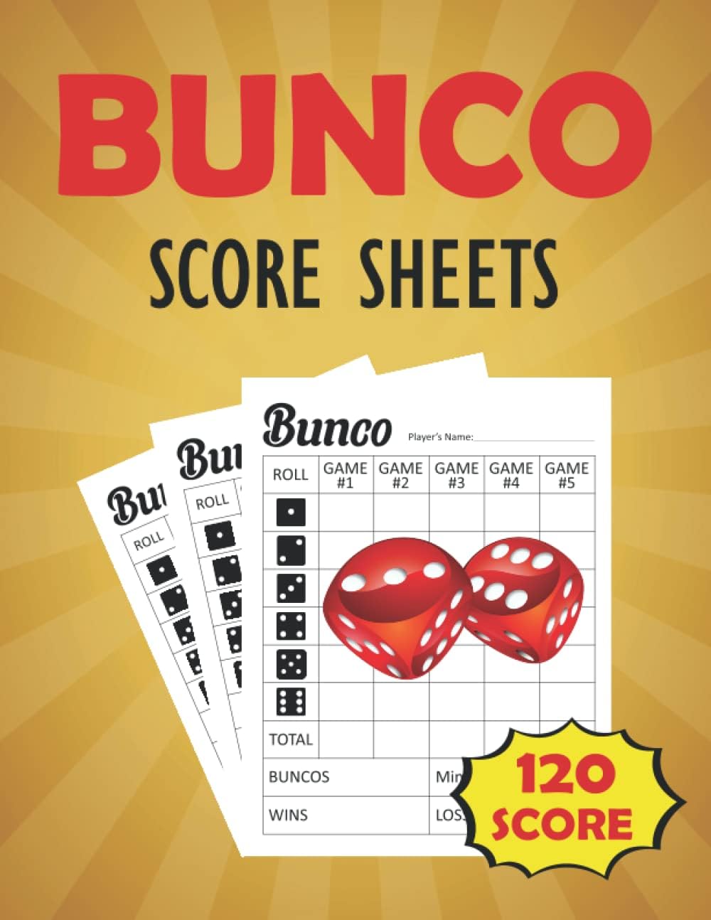 Bunco Score Sheets: Bunko Score Keeping Book, Bunco Score Pad, Bunco Game Sheets, Bunco Scorebook, Bunco Game Set, Bunco Dice Game, Bunco Refill ... Bunko Games, Bunco Book, Bunko gifts