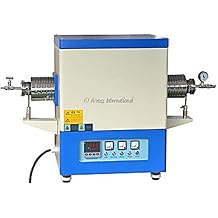 Across TF1400.60 1-Zone Tube Furnace with Alumina Tube and Sealing Flanges, 60 mm OD Tubes, 208-240V, 50/60Hz, 1400C Maximum Working Temperature, 19" Width, 25" Length, 27" Height