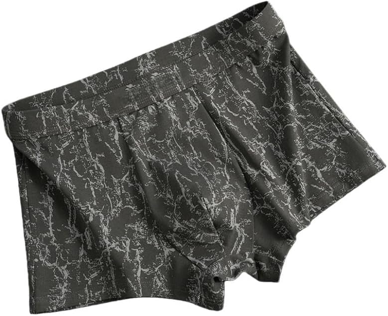 3-Pack Printed Pure Cotton Men'S Boxer Briefs, Mid-Rise, Breathable And Soft