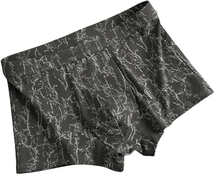 3-Pack Printed Pure Cotton Men'S Boxer Briefs, Mid-Rise, Breathable And Soft
