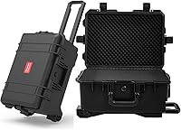 Vista 1 de Estuche rígido impermeable, 23 x 17 x 11.5 pulgadas, estuche con ruedas / espuma personalizable, cámara, herramienta electrónica, almacenamiento