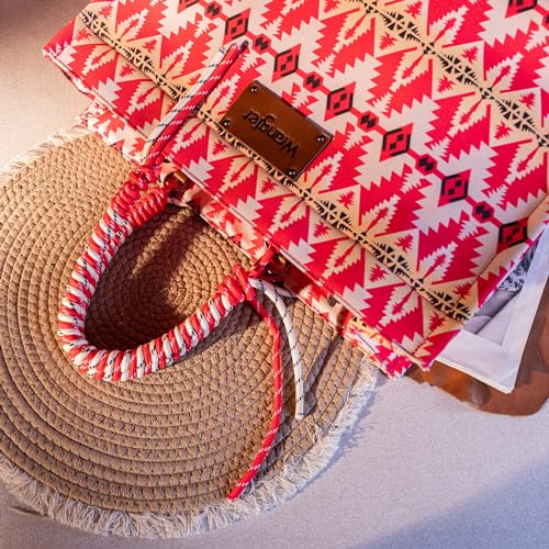 Montana West Wrangler Tote Bag Western Satchel Bags for Women with Braided Rope Handles2