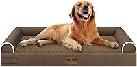 Vista 44 de Cama grande para perros ortopédica lavable: camas con almohada XL para perros grandes, sofá de espuma viscoelástica, impermeable, funda extraíble