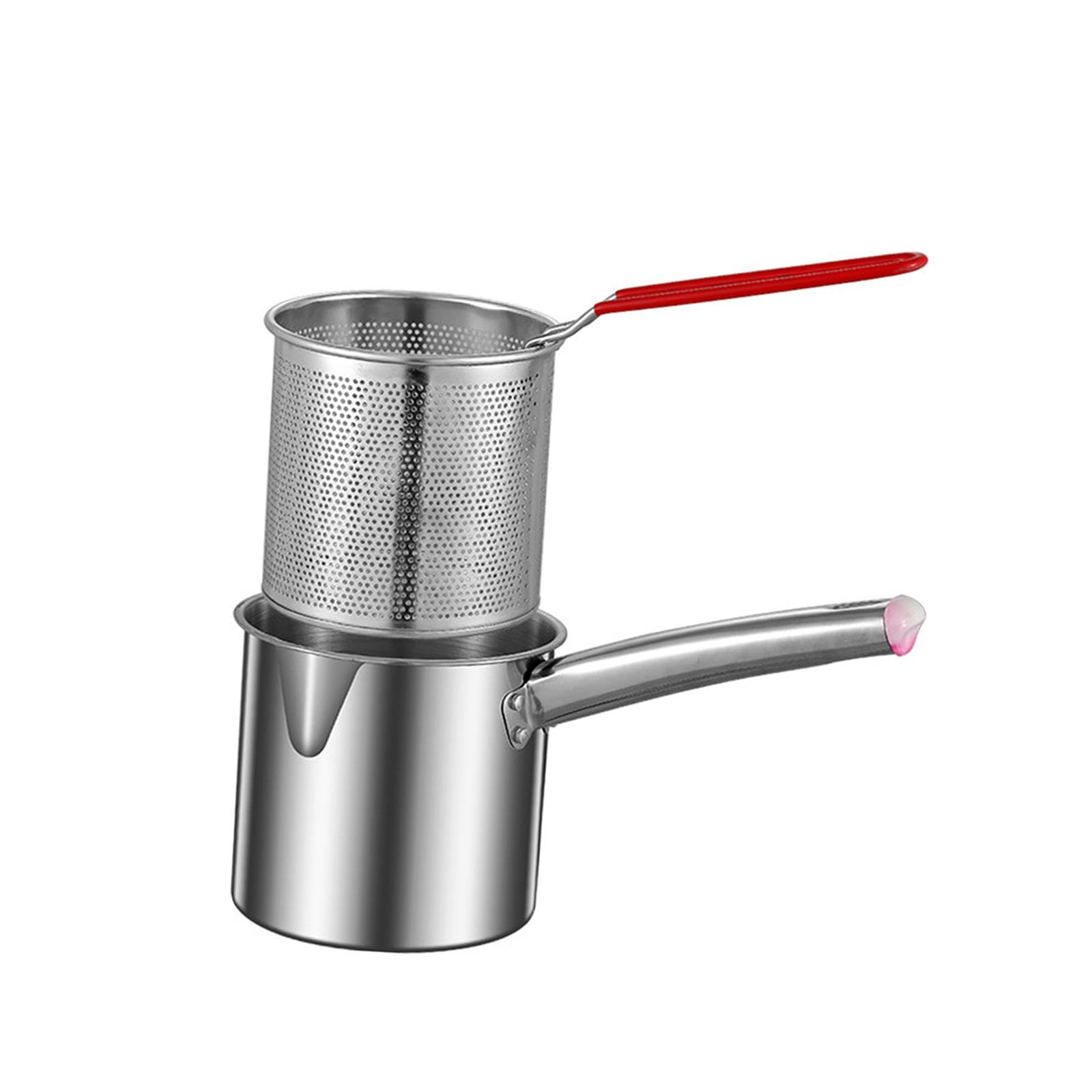 Deep Fryer Milk Pot Thick Cooking Pot for Backpacking R | Deep Fryer Milk Pot Thick Cooking for Backpacking Restaurant Dining Room Large Stainless Steel-image-43