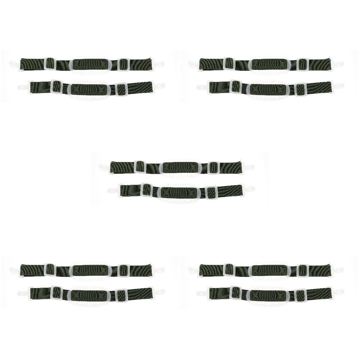 Homoyoyo 5 Series Accesorios Para Cascos Seguridad Correa Elastica Para Casco Correa Para Mentonera Elastica Para a De La Barbilla Del Verde El Plastico 2 Piezas X 5