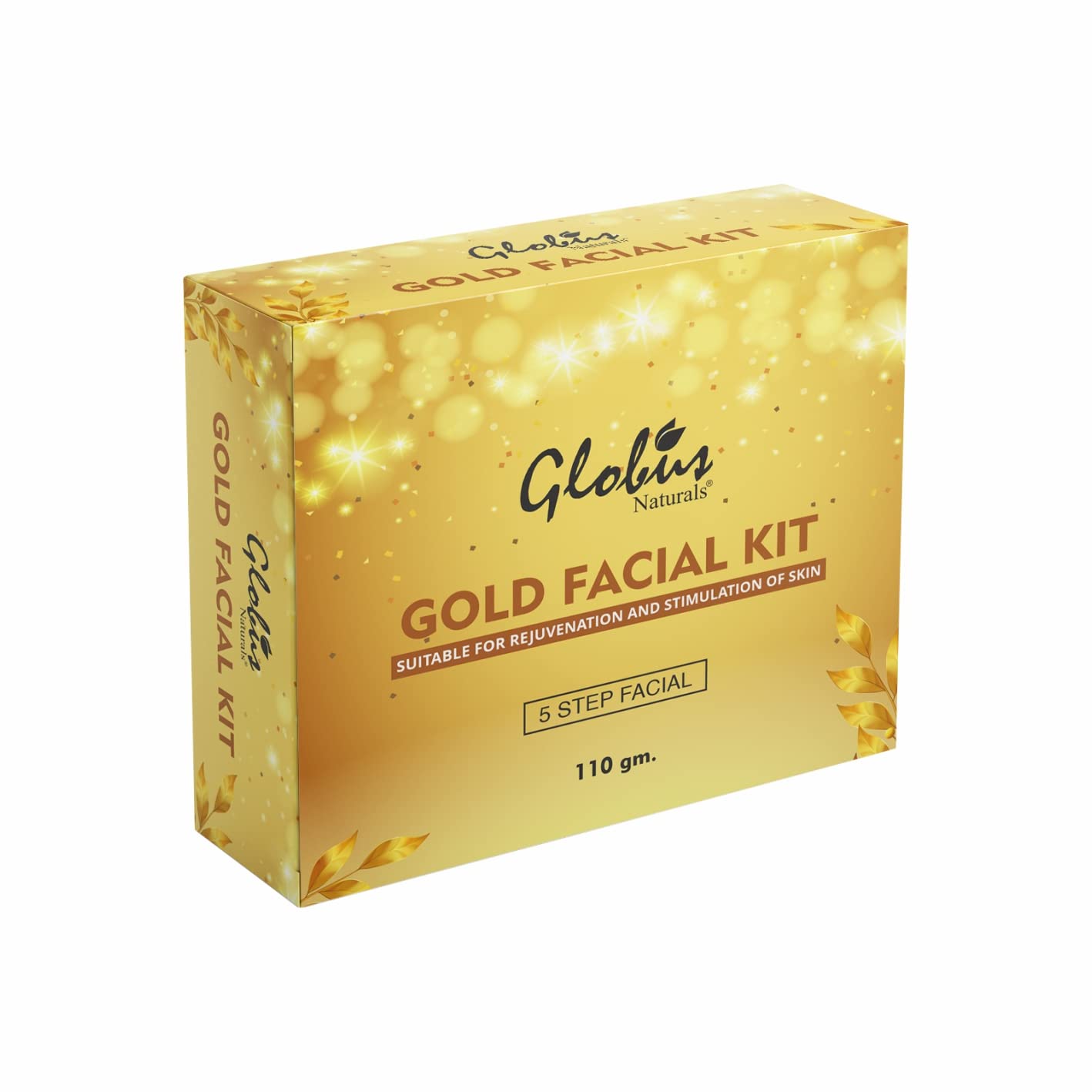 Gold Facial Kit For Illuminating Skin |5 Step Bridal Radiance Kit |Paraben Free | Salon Grade| For All Skin Types,110 gm