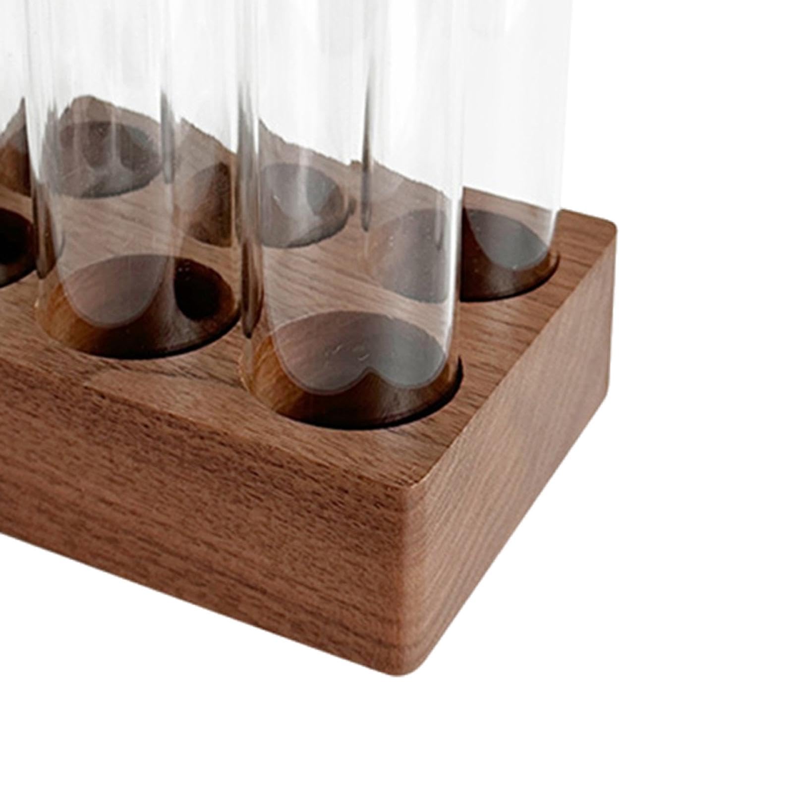 Kaffeebohnen Reagenzgläser, Kaffeebohnen Röhrchen, Flasche, Kanister, Holzhalter, Ständer, Kaffeebohnen Aufbewahrungsröhrchen für Café, Einzelhandel, 17 g