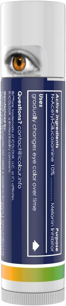 iCOLOUR Color Changing Eye Balm - Change Your Eye Color Naturally - 1 Month Supply - 4.3 g (Honey)