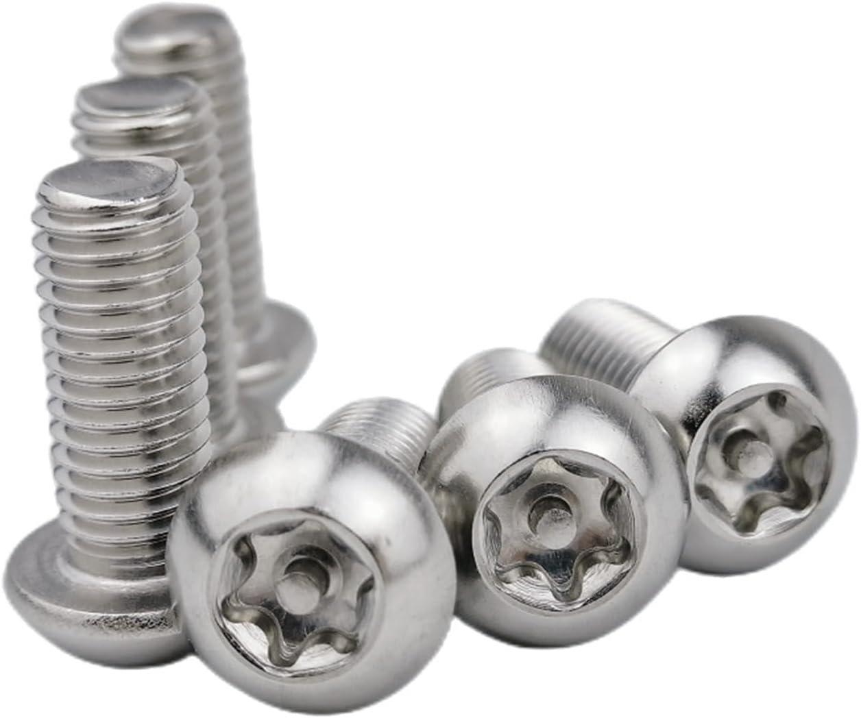 10 PCS Button Head Socket Cap Screws - M8*12 Tamper Proof Security Screws - 5/16-18 x 1/2" - Pan Head Hex Bolt Socket Screws for Electronics, Automotive, Oil Pipeline, Mounting & More