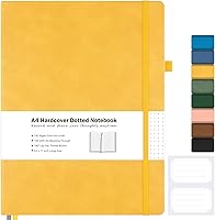 Vista 24 de Cuaderno de papel cuadriculado, cuaderno de tapa dura de 8.5 x 11, cuaderno de cuadrícula para mujeres, hombres, diarios grandes de cuero