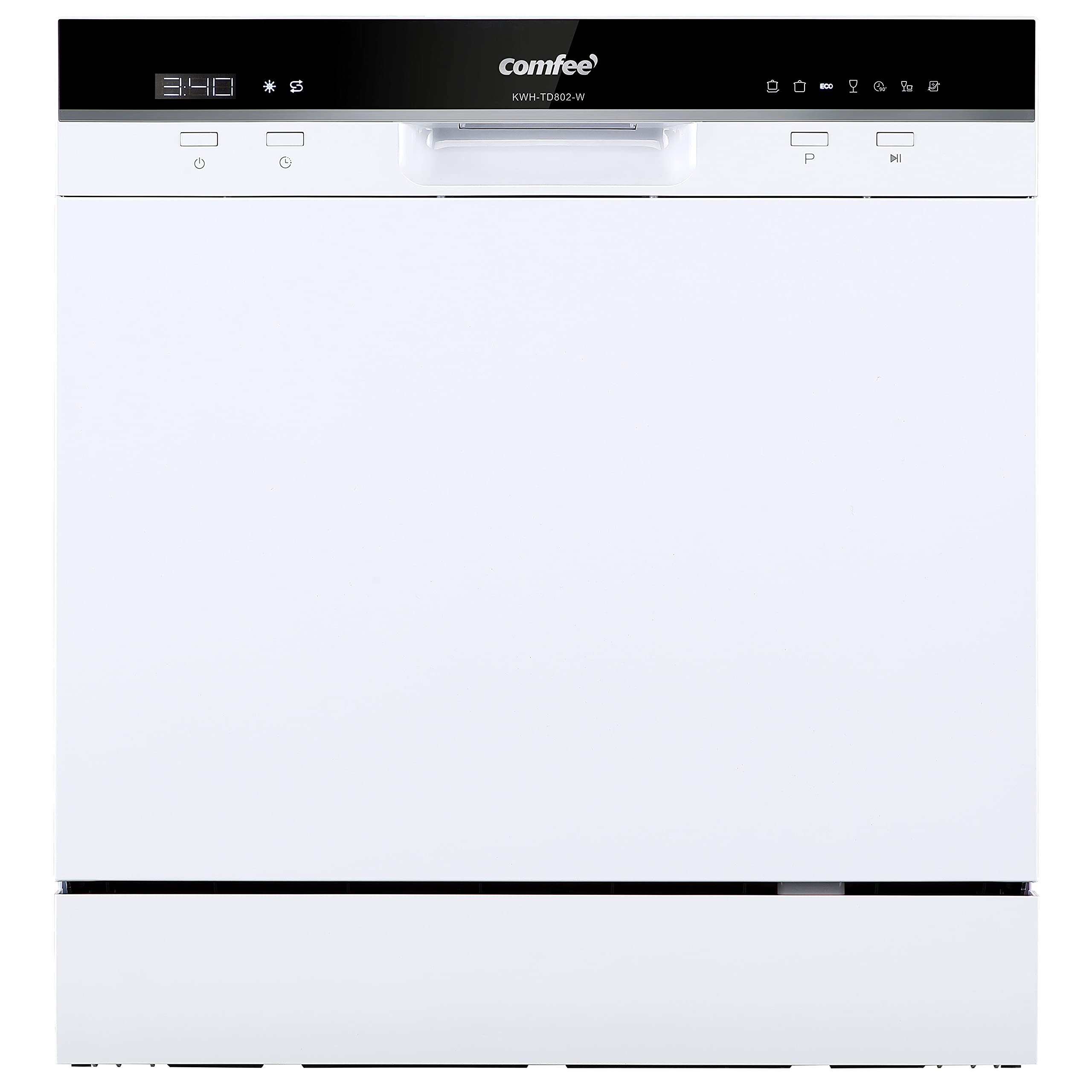 COMFEE' Table Top Dishwasher TD802 Compact Dishwasher with 8 Place