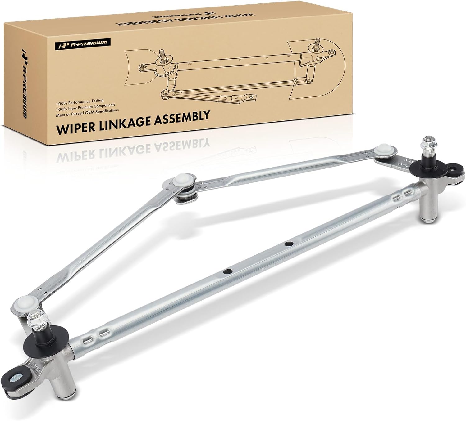 A-Premium Front Windshield Wiper Linkage Compatible with Chevrolet Aveo 2007-2011 & Pontiac G3 2009-2010, G3 Wave 2009, Wave 2007-2008