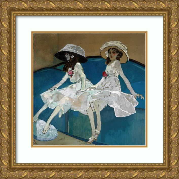 Amazon.com: ArtDirect Francesc Xavier Gosé 20x20 Gold Ornate