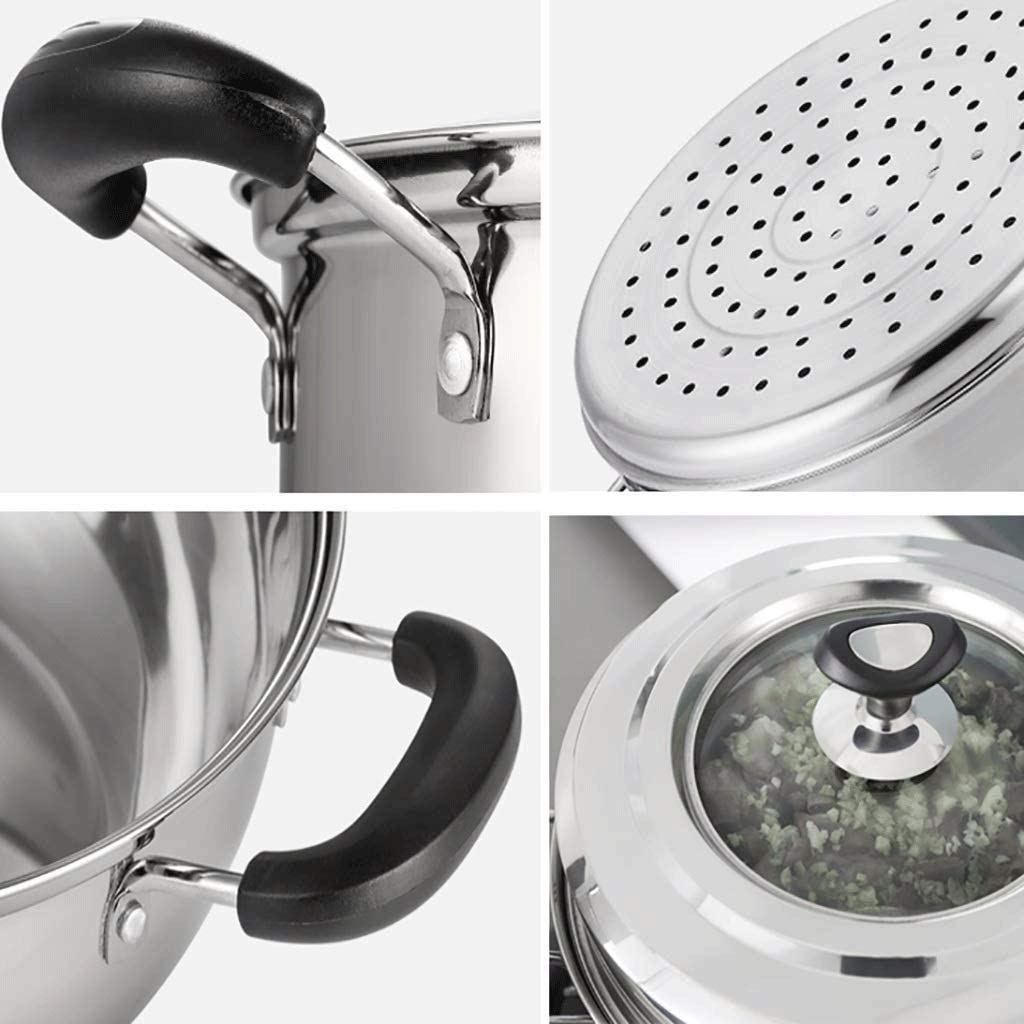 Vaporera de Acero Inoxidable, cocción eficiente, Olla Multiusos, comúnmente Utilizada en la Cocina