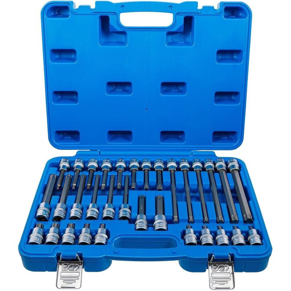 Jeu de Douilles et Embouts 32 pcs - Carré Femelle 12,5 mm (1/2), Profil Torx - Polyvalent et Résistant - D-Work