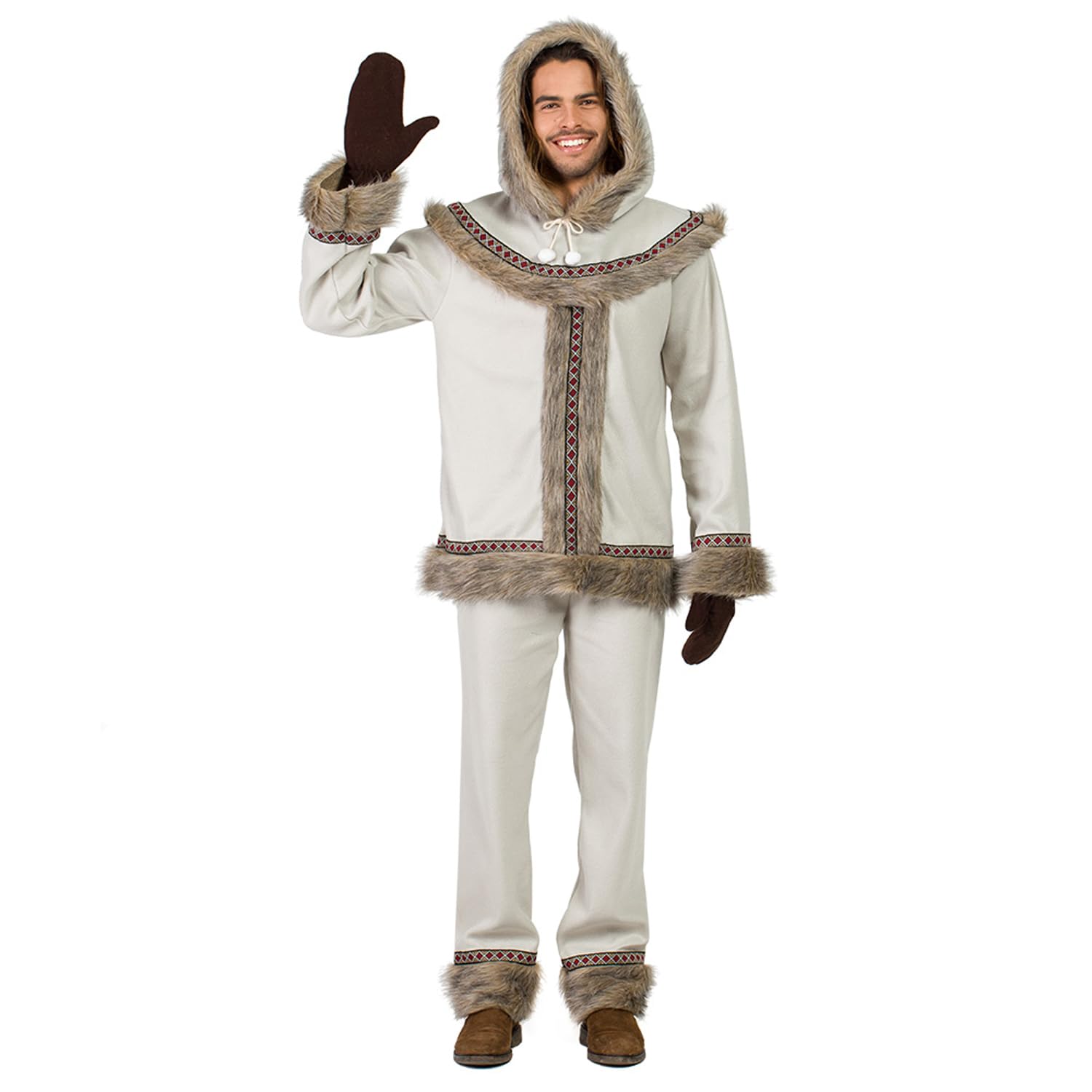 Boland 84004 Inuit Adult Nanook Costume, Multicoloured, X/L