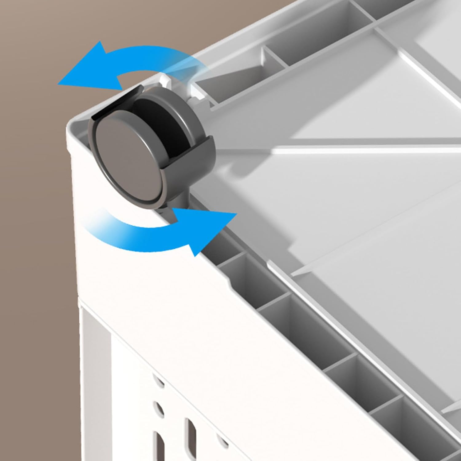 Rolling Book Cart - 40L Foldable Storage Container Mobile Basket, Portable Utility Bin, Lightweight Organizer | Durable Wheeled Book Holder for Home Office Dorm Study Rooms