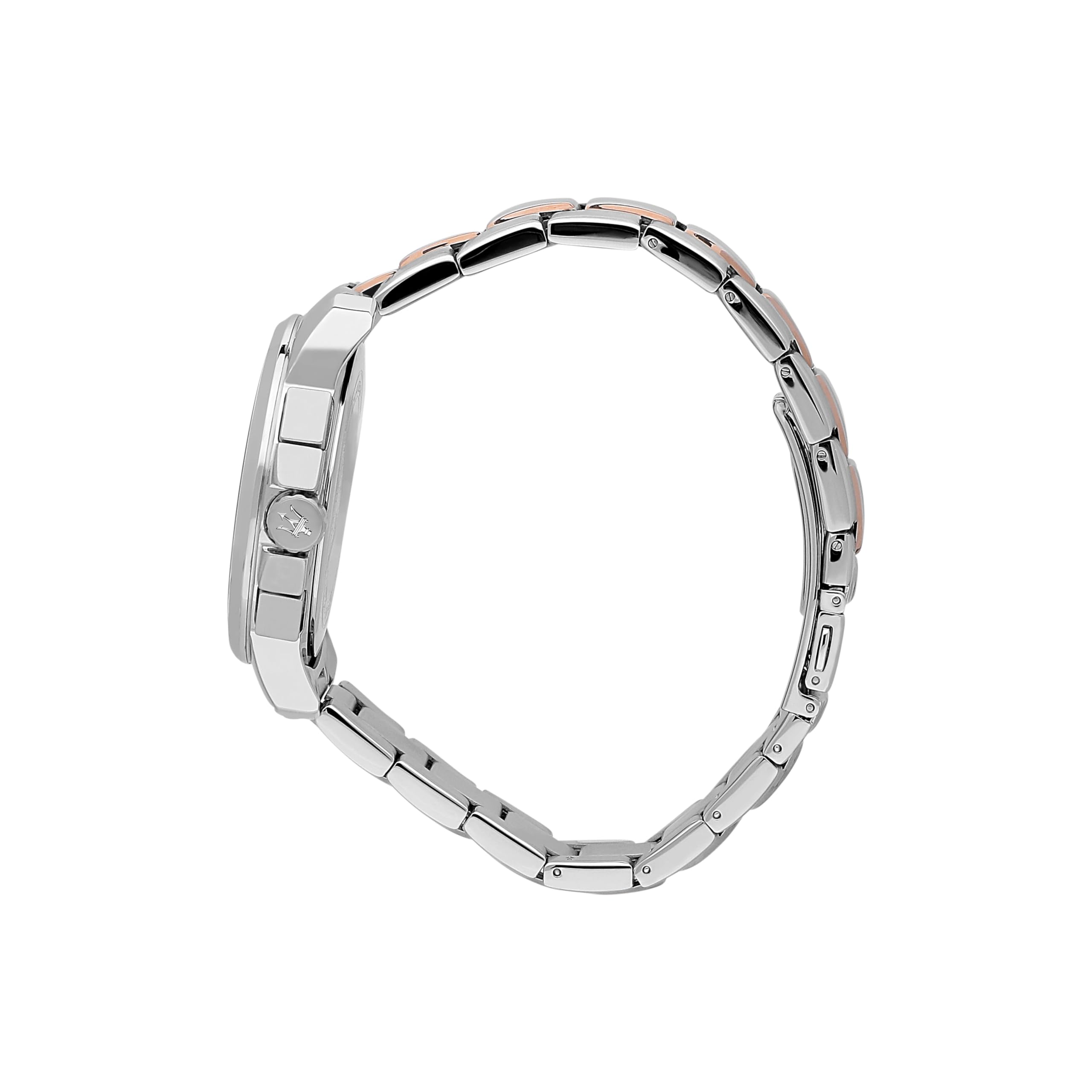 Maserati Orologio da uomo, Collezione Successo, con movimento al quarzo e funzione cronografo, in acciaio e PVD oro rosa - R8873621008