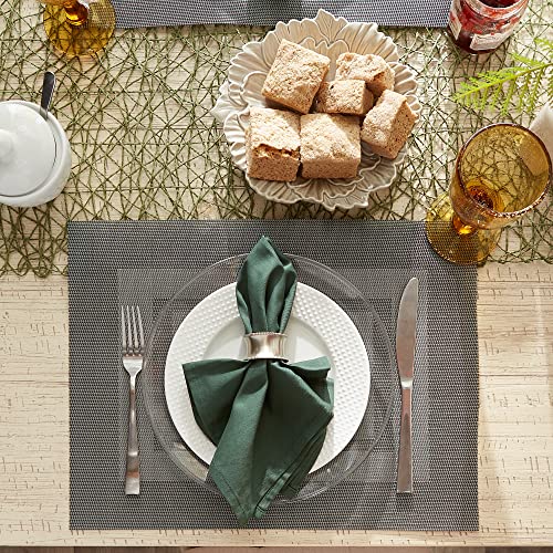 DII Vinyl Tabletop Collection, Placemat Set, 13x17.25, Gray, 6 Piece by DII - Used condition - Image 5