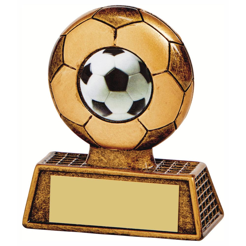 Troshow Antique Gold Football Football Trophy Award Player Of The Week Player Players Man Of The Match Award 80Mm Football Award Free Engraving Rs120-Twt