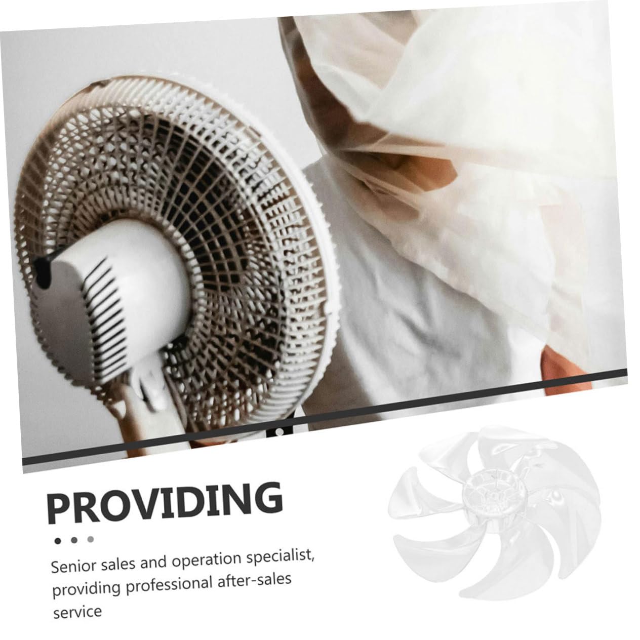 2pcs Replacement Fan Blades Silent Operation Blade Design for Enhanced Air Distribution Plastic Leaves for Floor Fans Home Office