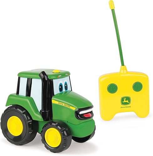 Miniatura 7 de John Deere Key-n-Go Johnny Tractor de juguete con luces y sonidos - John Deere Tractor Toys con 12 actividades interactivas - Juguetes de granja