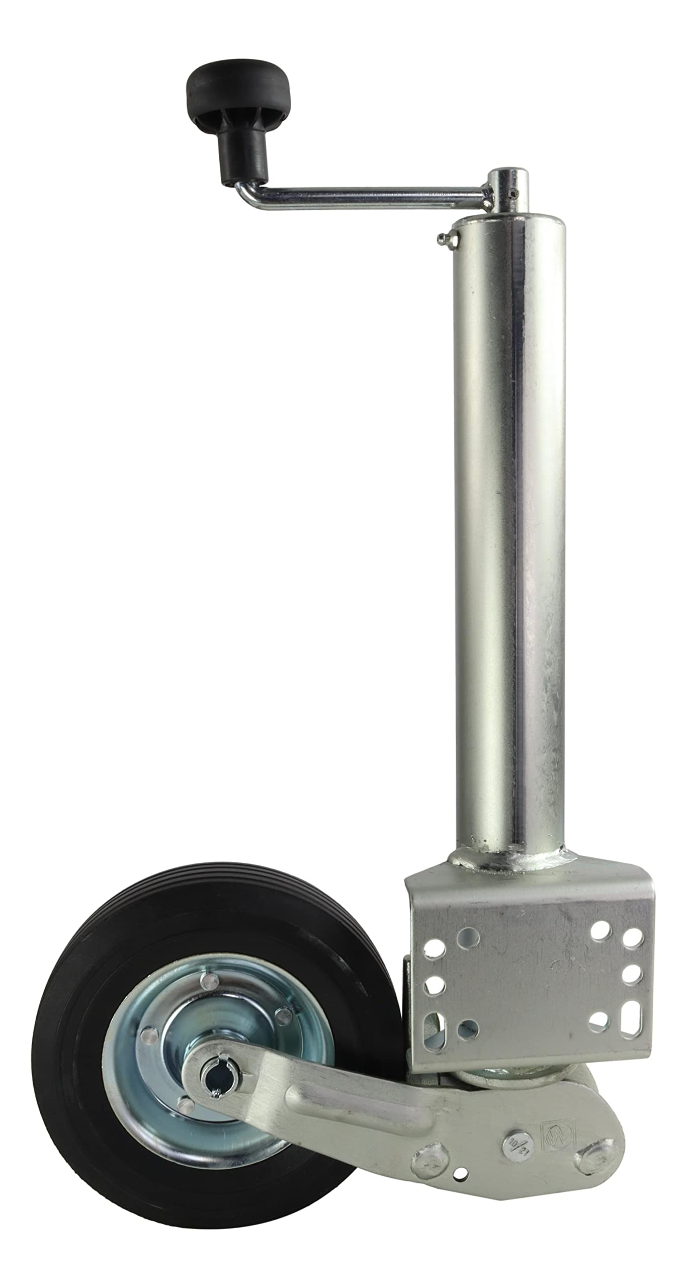 trailer parts4u Rueda de apoyo automática Winterhoff con brida universal, 250 kg, 60 mm, para remolque de automóviles