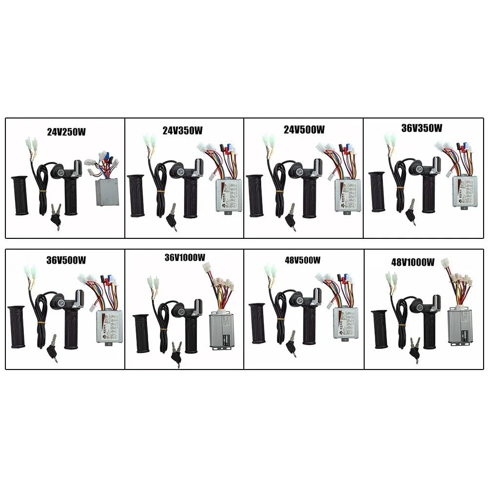 Centralina Monopattino Elettrico 1×Kit impugnatura acceleratore controller spazzolato bicicletta 24V/36V/48V 250W/350W/500W/1000W Set di retrofit e-bike for scooter elettrico