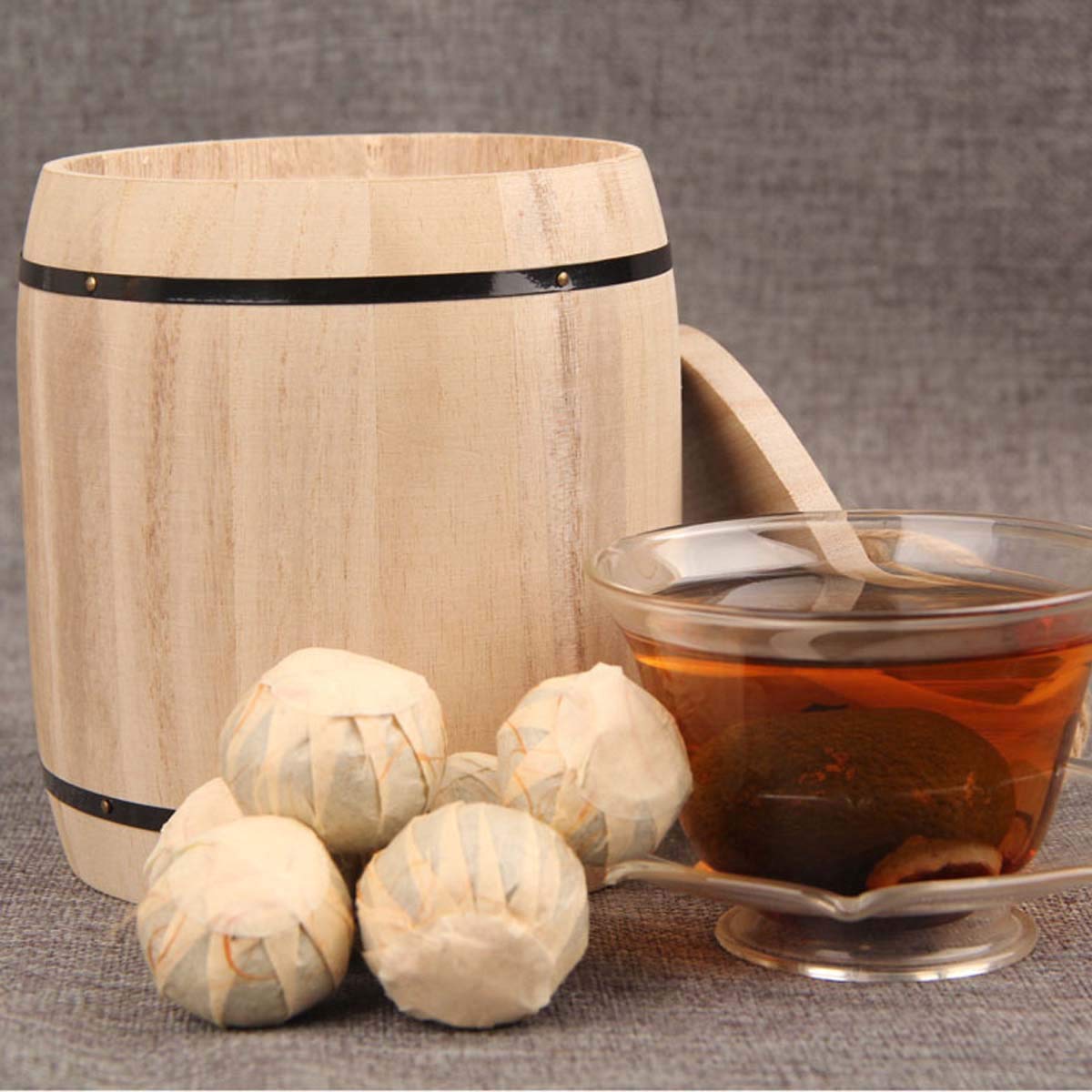 Orange Peel Puerh Tee Reifer Puerh Tee Kleine Grüne Mandarine Shu Cha Fass 250g
