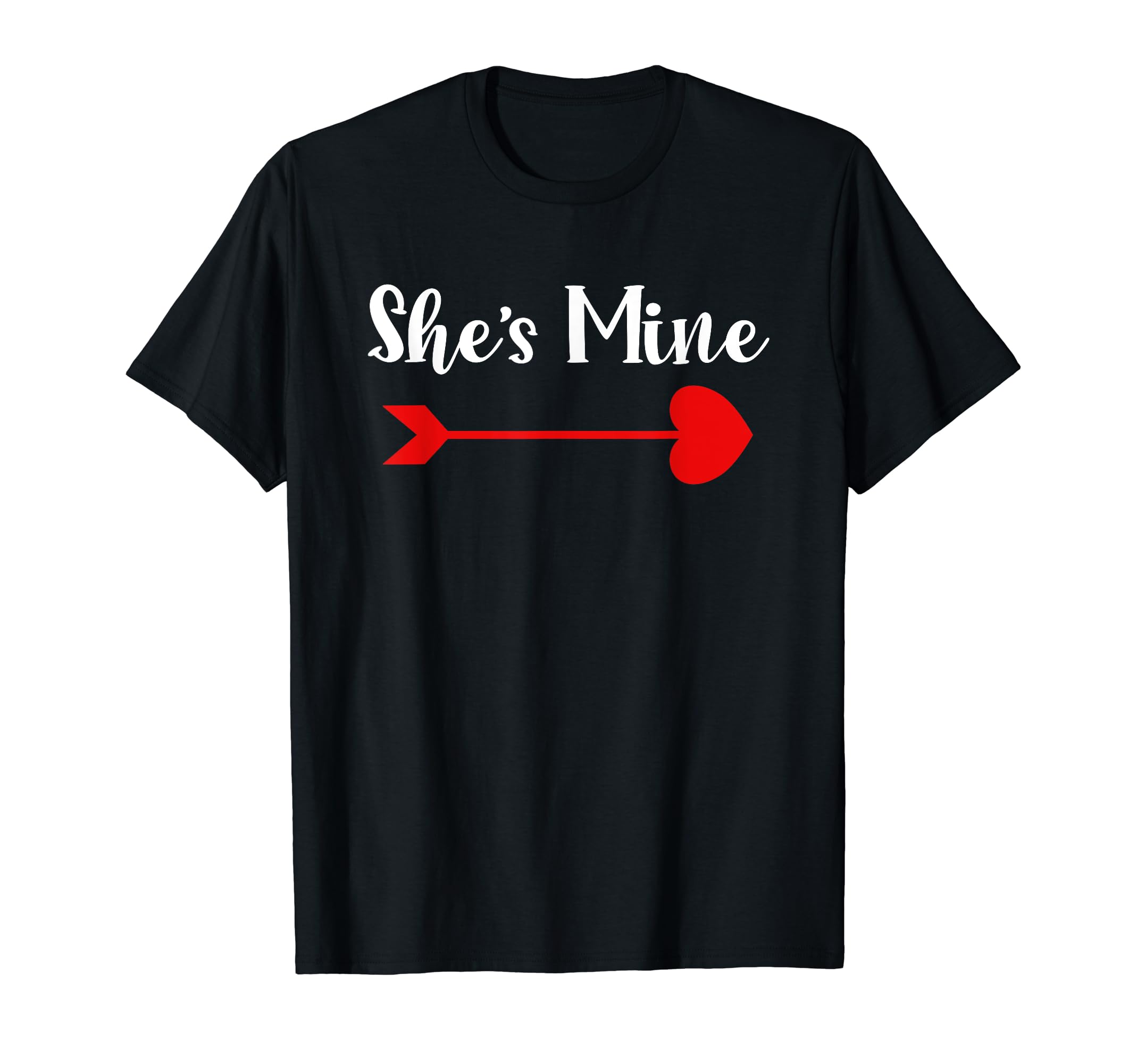 Matching Couples Valentines Day Gifts by AnastasiaMatching His Hers He's Mine She's Mine Valentines Day Gift T-Shirt